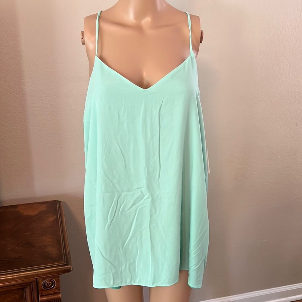 Sea Foam Green Sleeveless Top